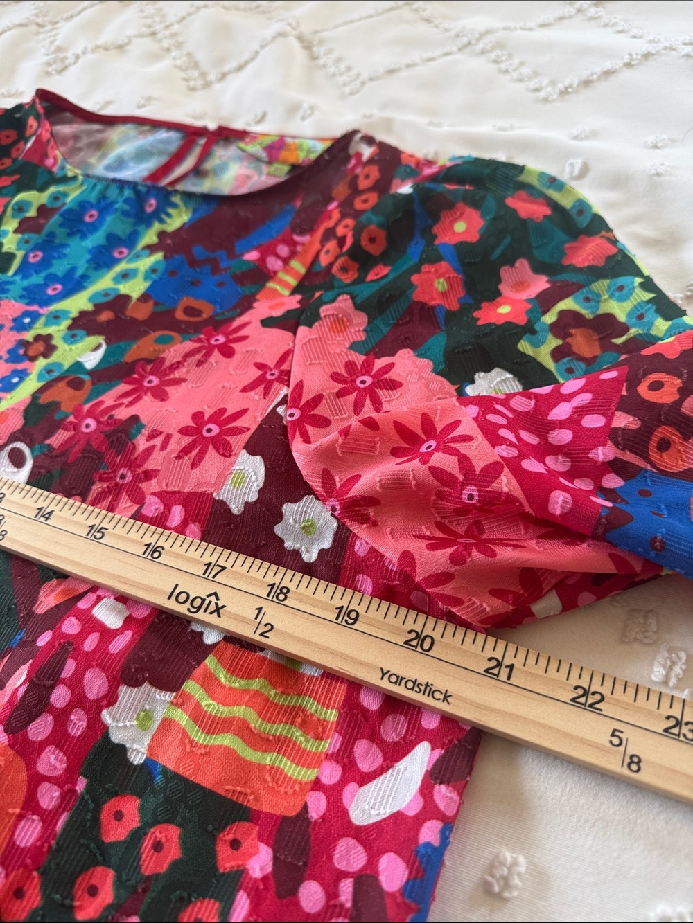 Rosalita McGee Women’s Floral Multicolor Long Sleeve Blouse Size XS - Picture 8 of 9